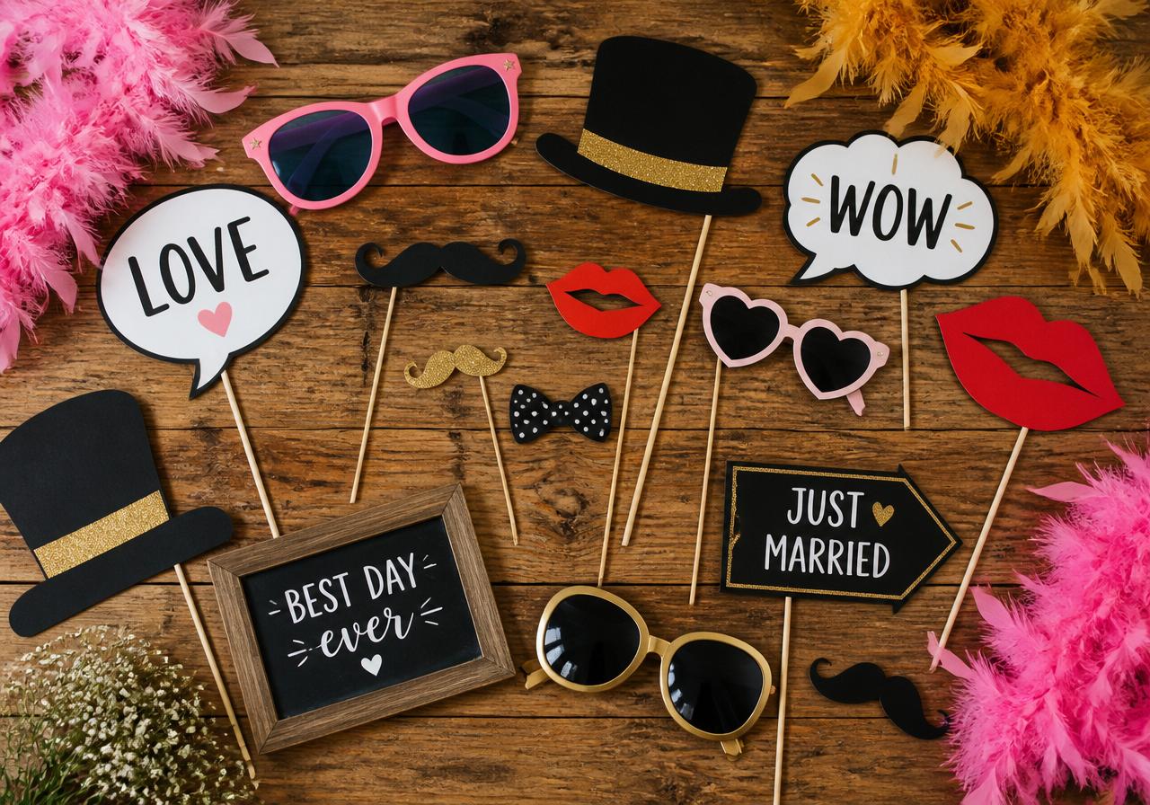 Photo Booth Props Auswahl